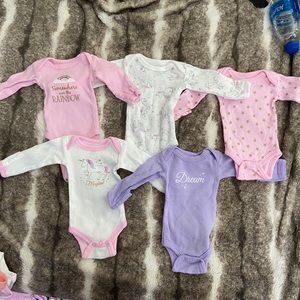 5 pack long sleeve bodysuits preemie